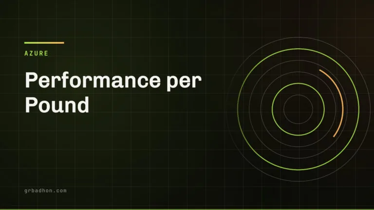 Performance per Pound: Premium SSD v2, Ephemeral OS Disks, and Real-World Cost Optimization. Azure article banner on grbadhon.com