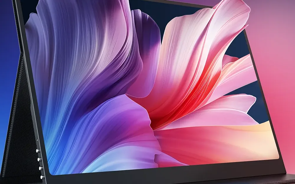 UPERFECT GR16HQ review: the 16 inch 3K OLED portable monitor on its folio stand